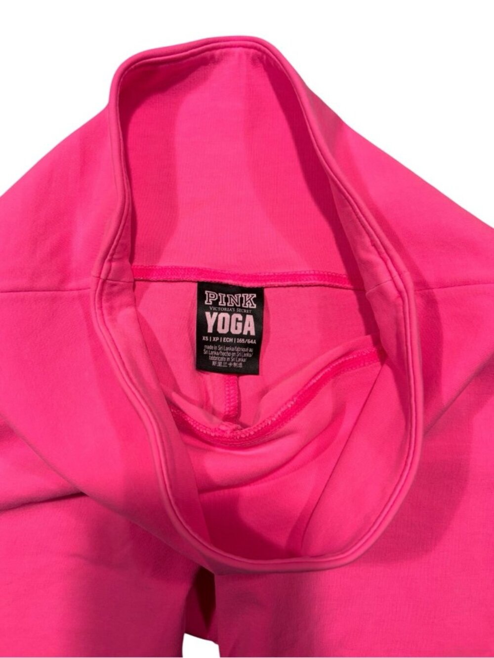 Victoria’s Secret PINK Yoga Biker Shorts Neon Pink High Rise Size XS - Picture 2 of 5